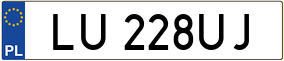 Trailer License Plate